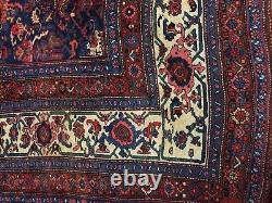 11x19 Antique Signed Persian Bidjar Rug Garrus 100% Antique 105 years old