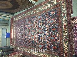 11x19 Antique Signed Persian Bidjar Rug Garrus 100% Antique 105 years old