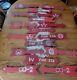 17 Antique Vintage Factory Old Worn Wood Fire Station Arrow Sign Red White 18l
