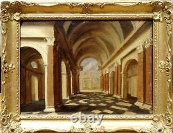 17th Century Dutch Old Master Church Cathedral Architectural Peeter I NEEFFS