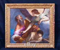 17th Century Italian Old Master Isaac Abraham & The Angel TITIAN (1488-1576)