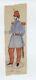 1878 Old American Soldier Early Antique American Patriotic Flag Folk Art