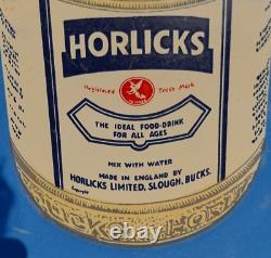 1900's Old Antique Vintage Rare Horlick's Porcelain Enamel Sign Board England