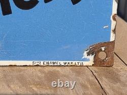 1900's Old Antique Vintage Rare Horlick's Porcelain Enamel Sign Board England