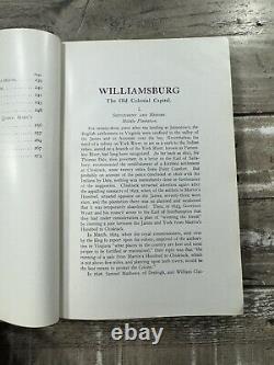 1907 Antique History Book Williamsburg Old Colonial Capital Lyon Tyler SIGNED