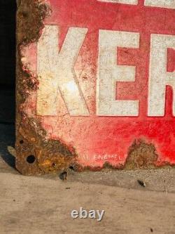 1920's Old Antique Vintage Rare ESSO Elephant Oil Ad Porcelain Enamel Sign Board