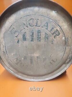 1927 Sinclair Opaline Rocker Oil Can. Old Vintage Antique Gas Advertising Sign