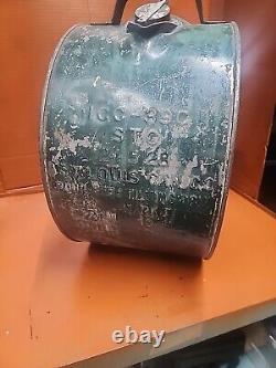 1927 Sinclair Opaline Rocker Oil Can. Old Vintage Antique Gas Advertising Sign