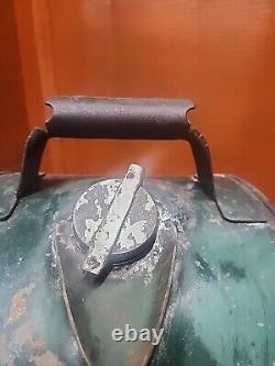 1927 Sinclair Opaline Rocker Oil Can. Old Vintage Antique Gas Advertising Sign