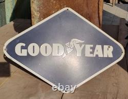 1930's Old Antique Vintage Rare Goodyear Tyres Adv. Enamel Embossed Sign Board