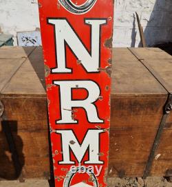 1930's Old Vintage Antique Rare Roadfinder NRM Tyres Porcelain Enamel Sign Board
