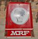1940's Old Antique Vintage Rare Mrf Tyres Enamel Embossed Sign Board Collectible