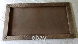 1960s Primitive Country Crafts Hand Painted Masonite Sign Old Wood Frame Antique