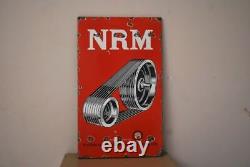 19Th C Antique Old Adv. NRM Rubber Manufacturers Rare porcelain Enamel Sign Board