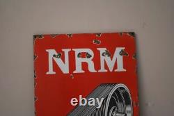 19Th C Antique Old Adv. NRM Rubber Manufacturers Rare porcelain Enamel Sign Board