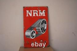 19Th C Antique Old Adv. NRM Rubber Manufacturers Rare porcelain Enamel Sign Board