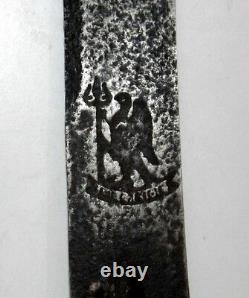 19th Antique Ancient Rajputana King Sword Old Museum Sword Bird Sign Silver Hilt