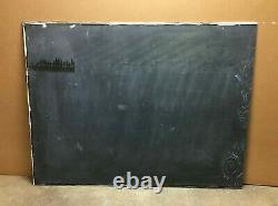 1 Antique 1914 School House Slate Chalkboard 48x63 Vtg Menu Sign Old 177-22B