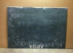 1 Antique 1914 School House Slate Chalkboard 48x67 Vtg Menu Sign Old 179-22B