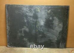 1 Antique 1914 School House Slate Chalkboard 48x67 Vtg Menu Sign Old 179-22B