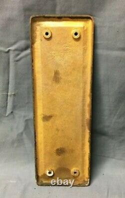 1 Antique Vintage Industrial Store Brass 3x9 Door PUSH Plate Old 539-22B