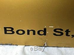 1 Rare Gold Rolex Shop Display Wall Swinging Sign Old Bond Street Mayfair London