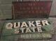 2 Old Antique Metal Automotive Signs Quaker State Oil And Walker Muffler