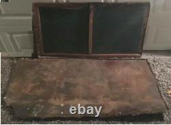 2 Old Antique Metal Automotive Signs Quaker State Oil and Walker Muffler