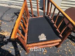 2 Signed Old Hickory Occasional Chairs Rustic Log Lodge style furniture