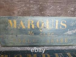 2 X Vintage, Antique Wine Cellar, Merchant, Vineyard Hand Painted Signs, Marquis, Old