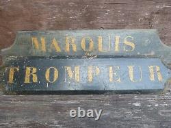 2 X Vintage, Antique Wine Cellar, Merchant, Vineyard Hand Painted Signs, Marquis, Old