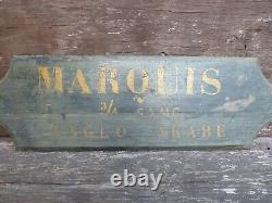 2 X Vintage, Antique Wine Cellar, Merchant, Vineyard Hand Painted Signs, Marquis, Old