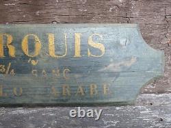 2 X Vintage, Antique Wine Cellar, Merchant, Vineyard Hand Painted Signs, Marquis, Old