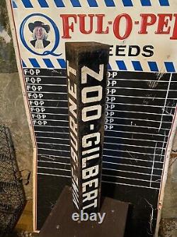 30s Cincinnati Oh Trolley Car Train Old Antique Sign Vine Zoo OTR Advertising