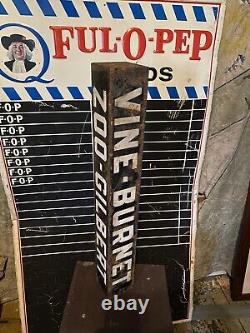 30s Cincinnati Oh Trolley Car Train Old Antique Sign Vine Zoo OTR Advertising