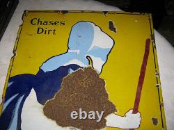 32 Antique Old Dutch Cleanser Porcelain Sign Home Lady Bath Advertising Tin Can