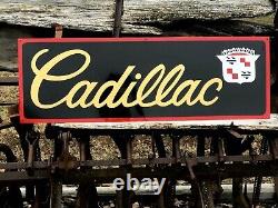 36 Vintage Hand Painted Antique Vintage Old Style Cadillac Service Station Sign