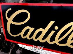 36 Vintage Hand Painted Antique Vintage Old Style Cadillac Service Station Sign