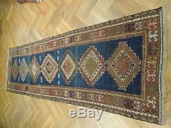 3x12 Genuine Antique Caucasion Rug, SIGNED DATED 1933 (82 Years Old)