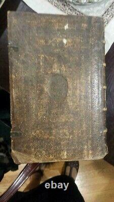 400 Year Old Antique Hebrew Tehillim Book Of Psalms Wood Cover-rabbi Signed