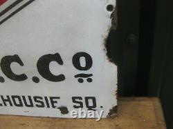 46976 Old Vintage Antique Enamel Sign Shop Advert Corona Typewriter Tin metal