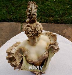 AMPHORA PORCELAIN BUST SIGNED A ED STELLMACHER TURN TEPLITZ 100 + years old