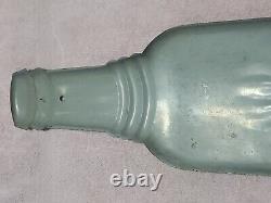 ANTIQUE NuGrape Soda Bottle Metal Sign Thermometer Advertising Nu Grape USA OLD