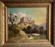 Antique Oil Painting The Old Gypsy Camp Indistinctly Signed C1870 Beautiful