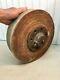 Antique Old Grinding Wheel Sharpening Stone Rustic Primitive 12.5 In. Diameter