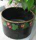 Antique Signed S Doane Sealed Grain Measure 2 Qt In Old Black Paint Withberries