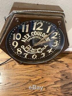 AWESOME Old Antique Early 1930s Vintage PEPSI COLA NEON Advertising SIGN CLOCK