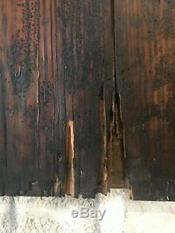 Aafa Early Primitive Old Railroad Bulletin Wood Sign Original Black