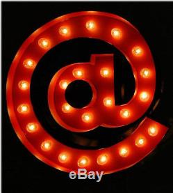 Ampersand Antique Style @ LETTER SIGN Old Midway Circus Lighted Wall Art