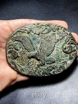 Ancient Roman Bronze Fibula Artifact Jewelry old